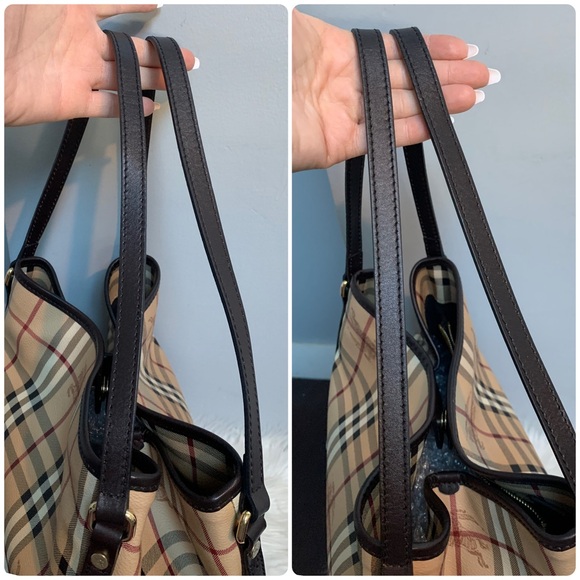 Authentic Burberry shoulder bag with removable zippered pouch. 2 in 1! - Picture 15 of 16